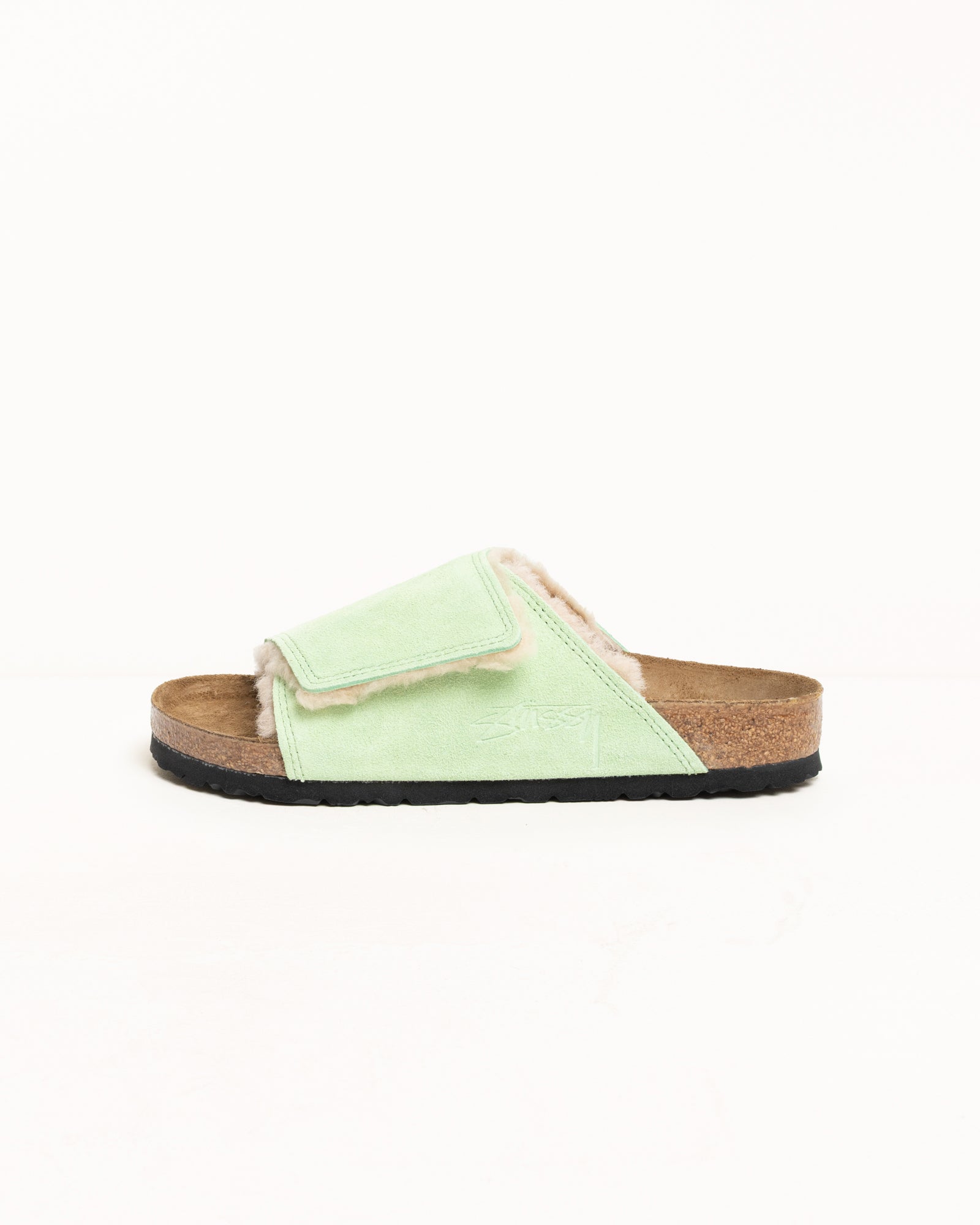 STÜSSY & BIRKENSTOCK SOLANA SHEARLING SLIDE