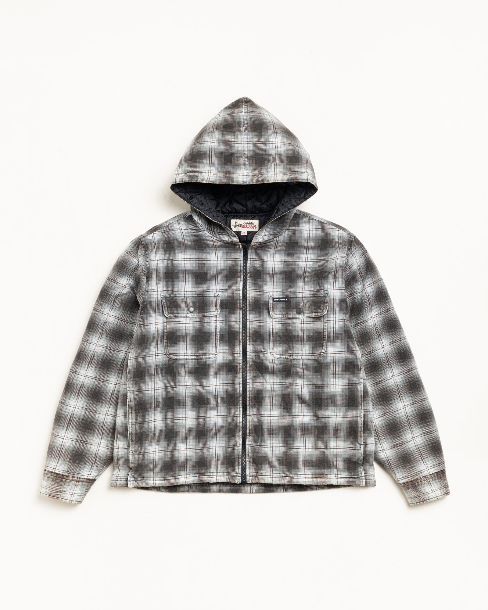 ZIP HOODED PLAID SHIRT - Image 6