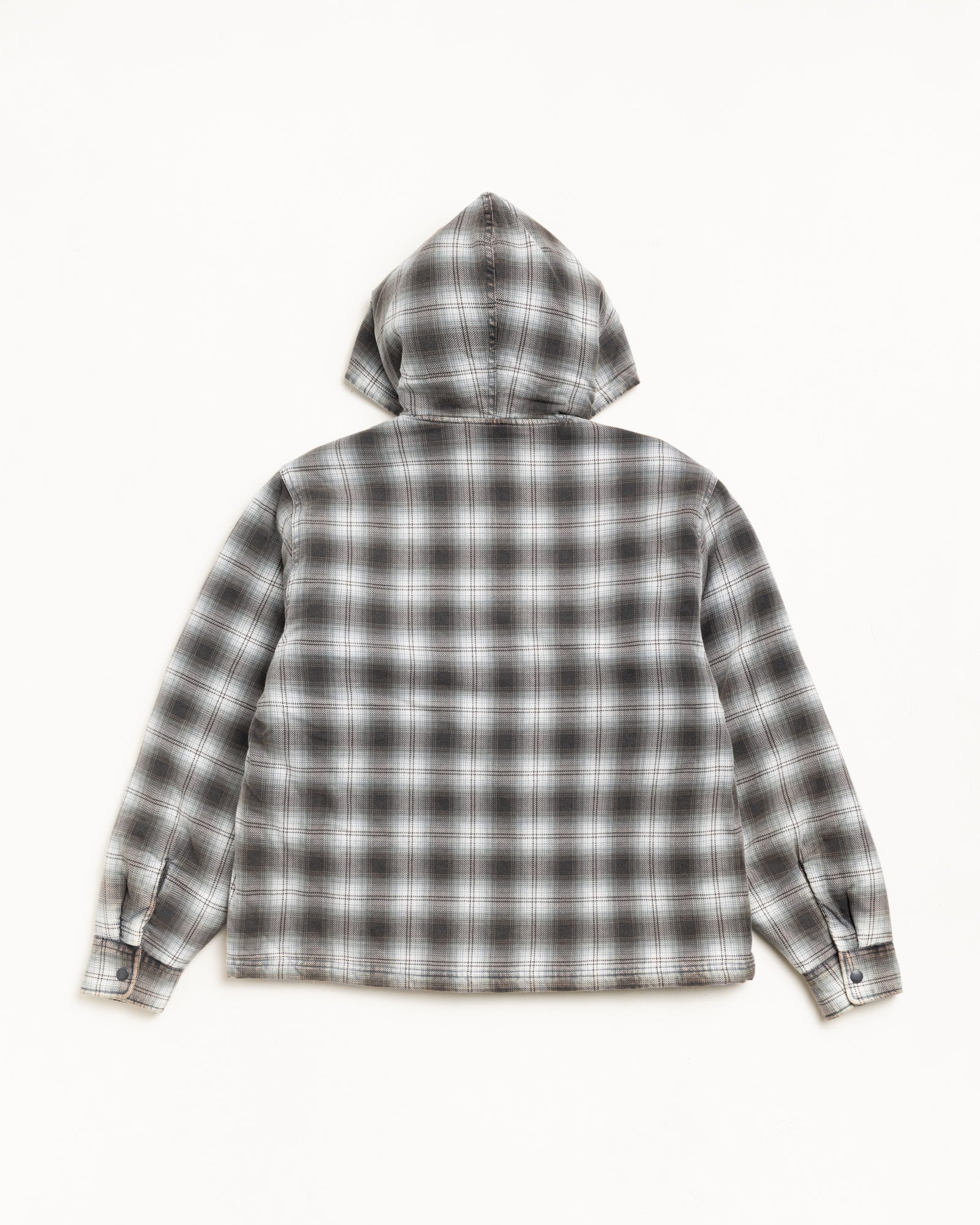 ZIP HOODED PLAID SHIRT - Image 7