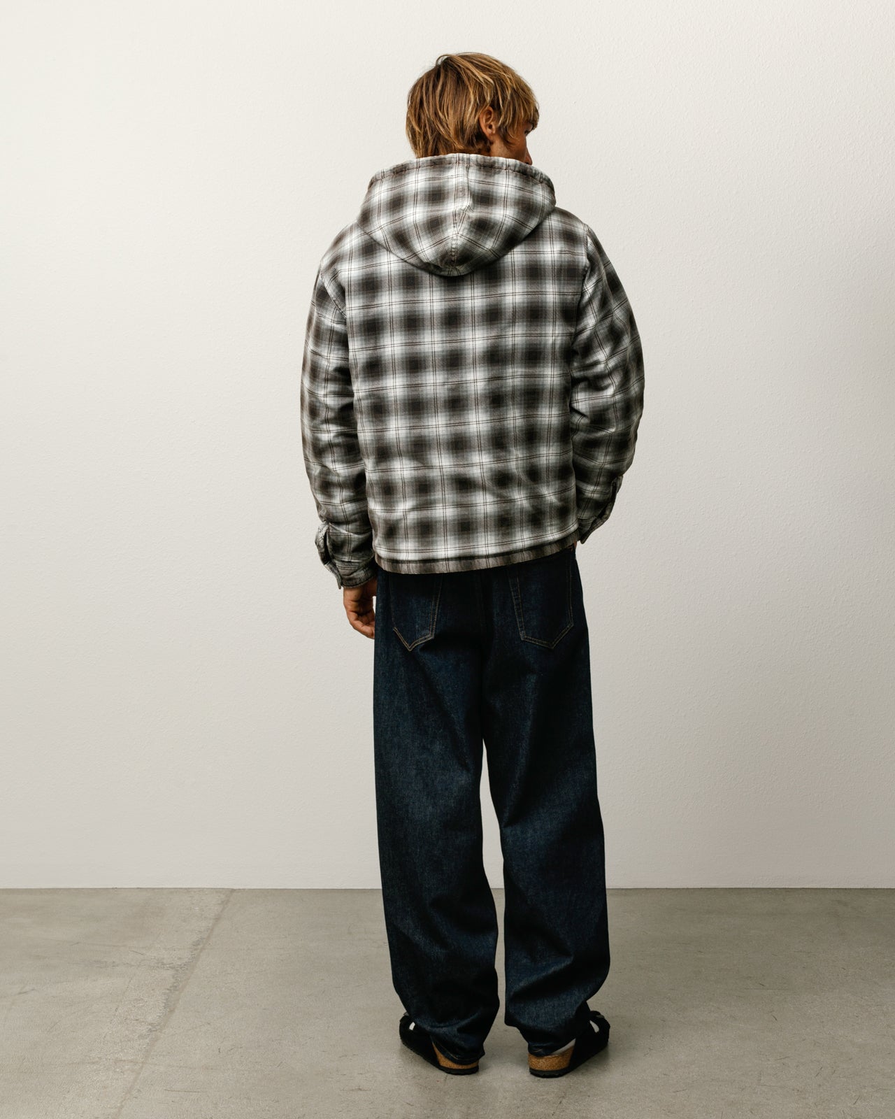 ZIP HOODED PLAID SHIRT - Image 3