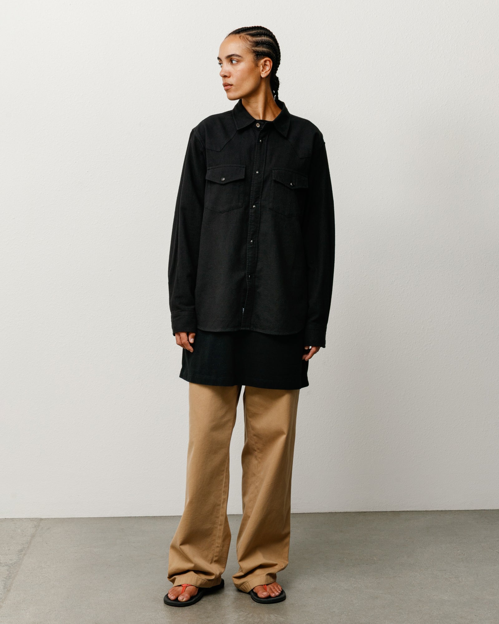 COTTON SILK WESTERN SHIRT - Image 4