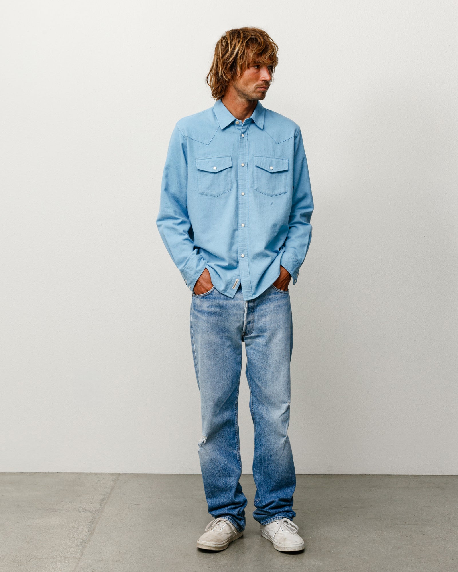 COTTON SILK WESTERN SHIRT - Image 3