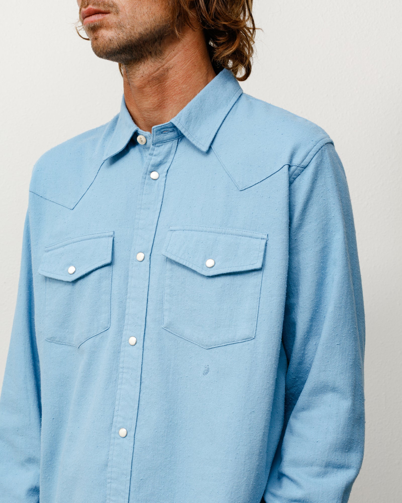 COTTON SILK WESTERN SHIRT - Image 4