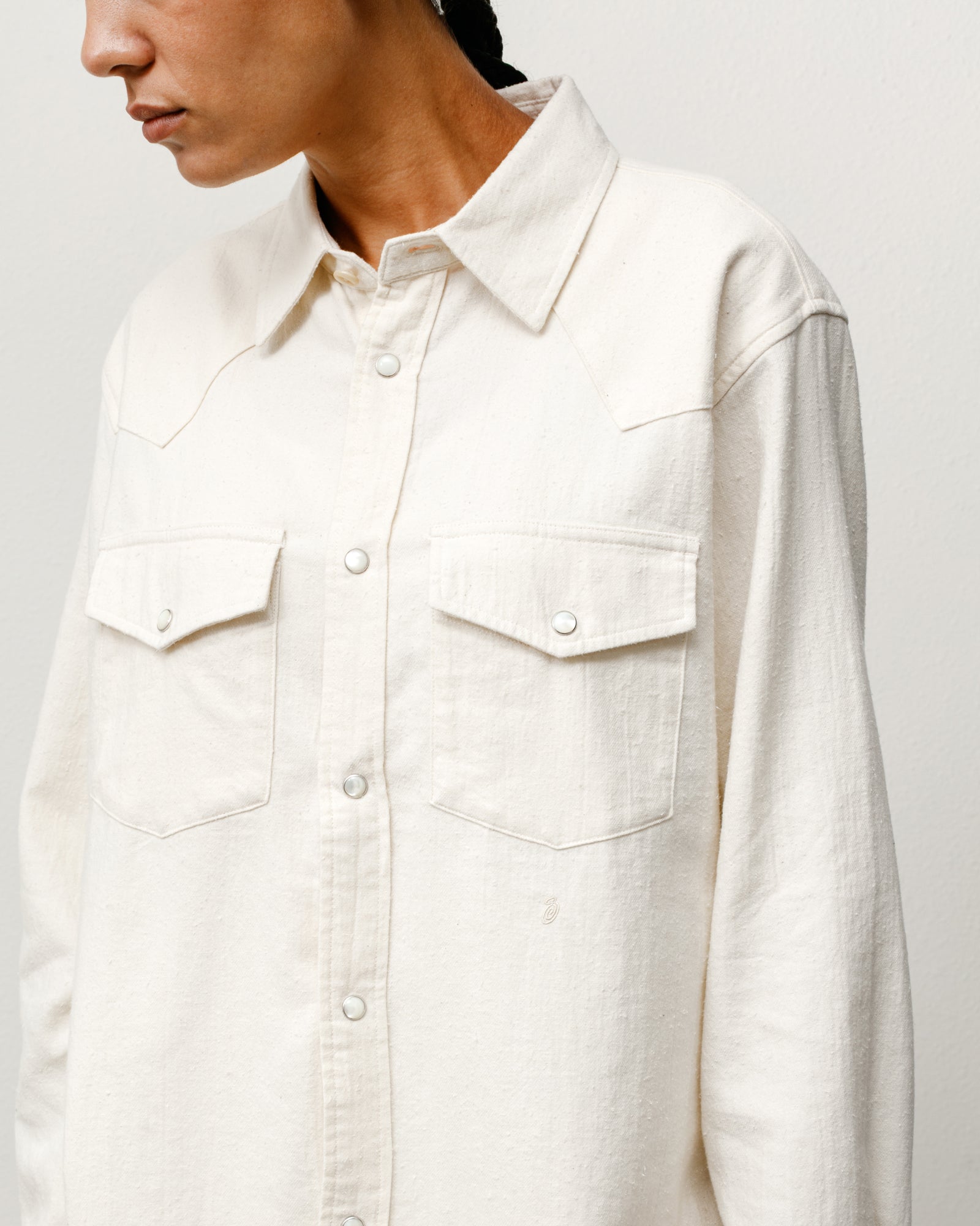 COTTON SILK WESTERN SHIRT - Image 4