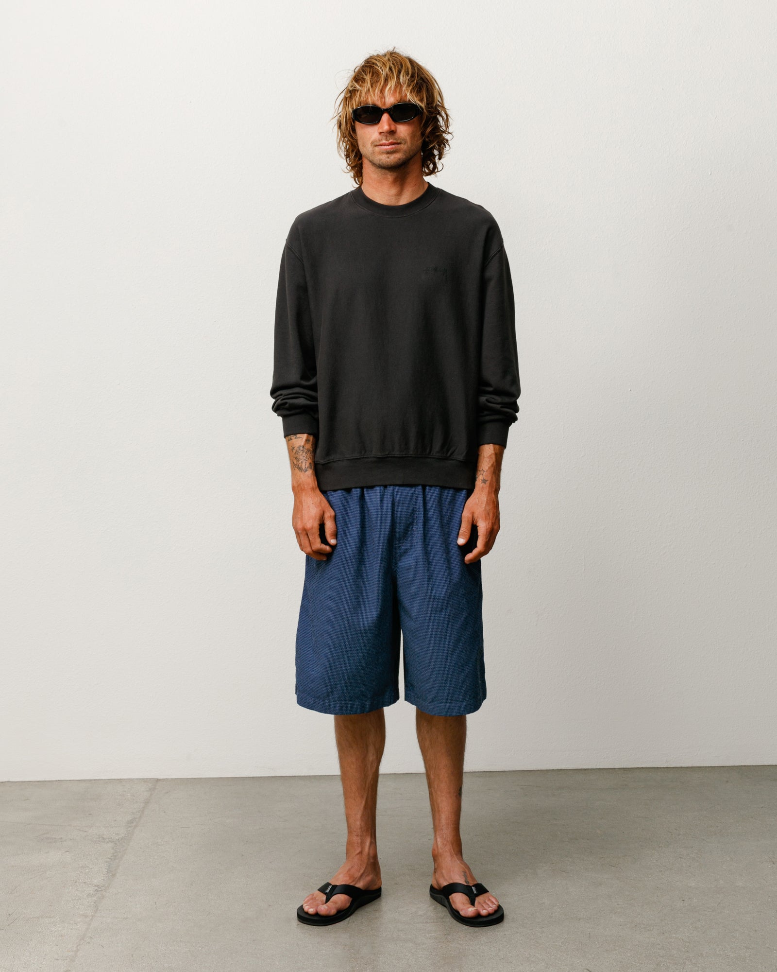 BAGGY SEERSUCKER BEACH SHORT - Image 4