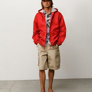 HOODED COACHES JACKET