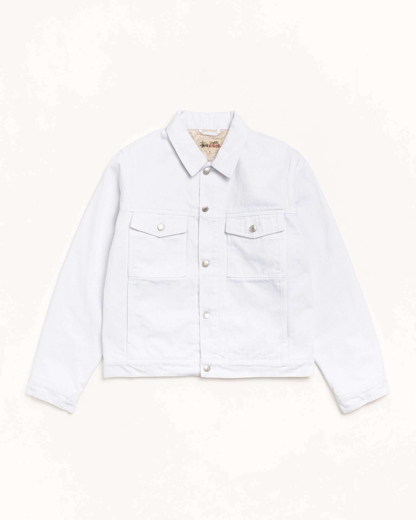 LINED DENIM TRUCKER JACKET - Image 7