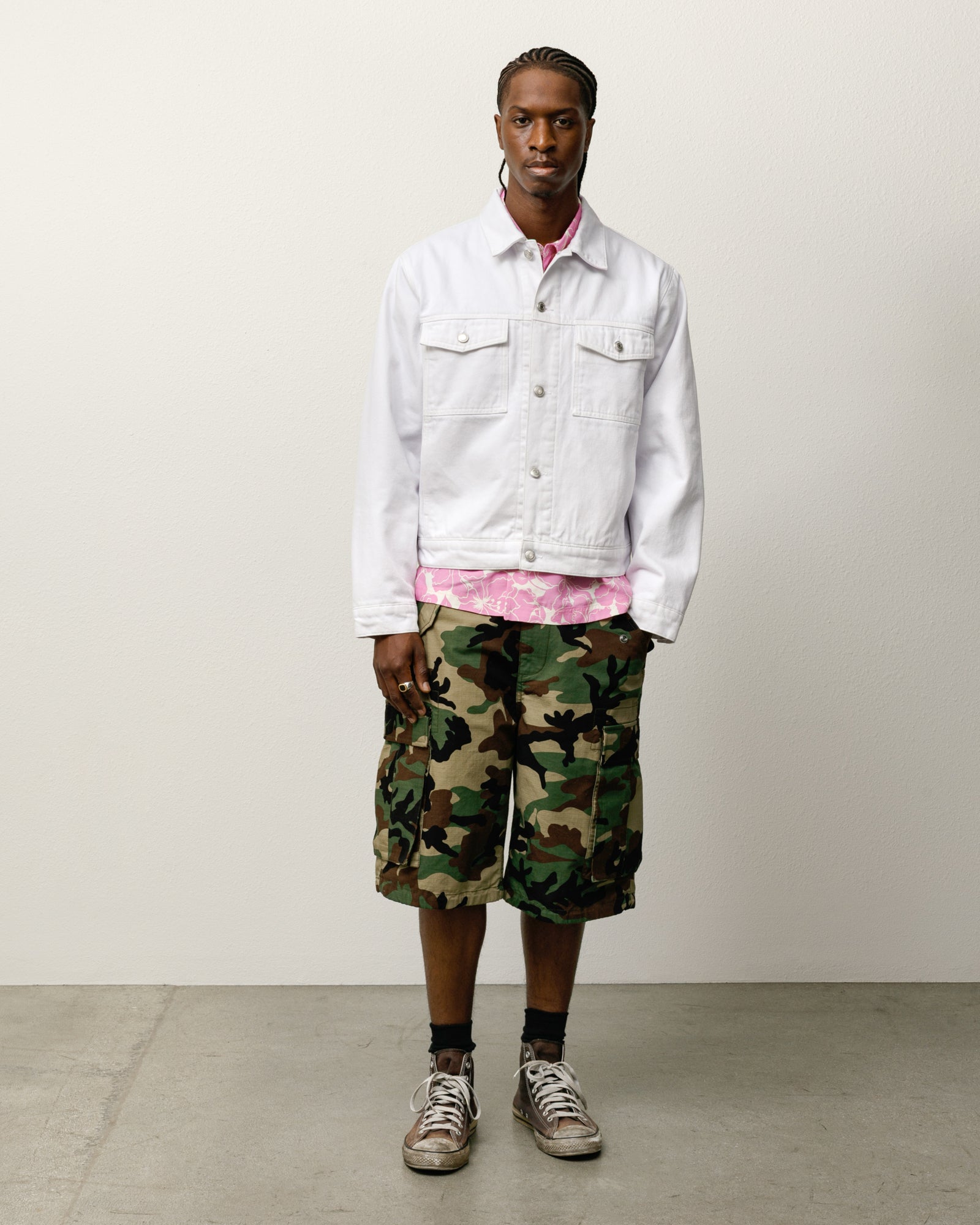 LINED DENIM TRUCKER JACKET - Image 5