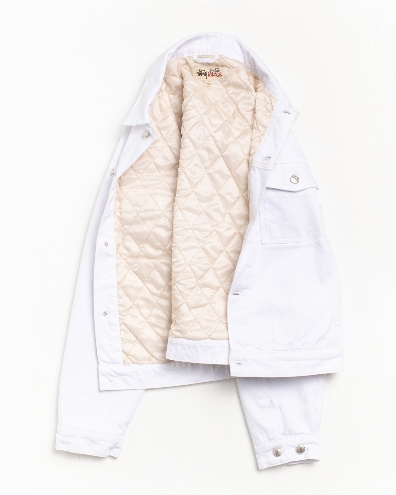 LINED DENIM TRUCKER JACKET - Image 9