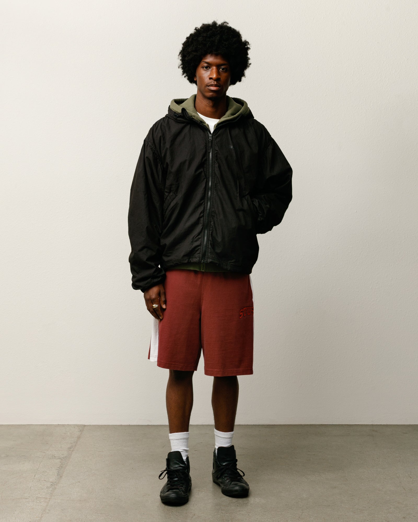DOUBLE COTTON HOODED JACKET - Image 5