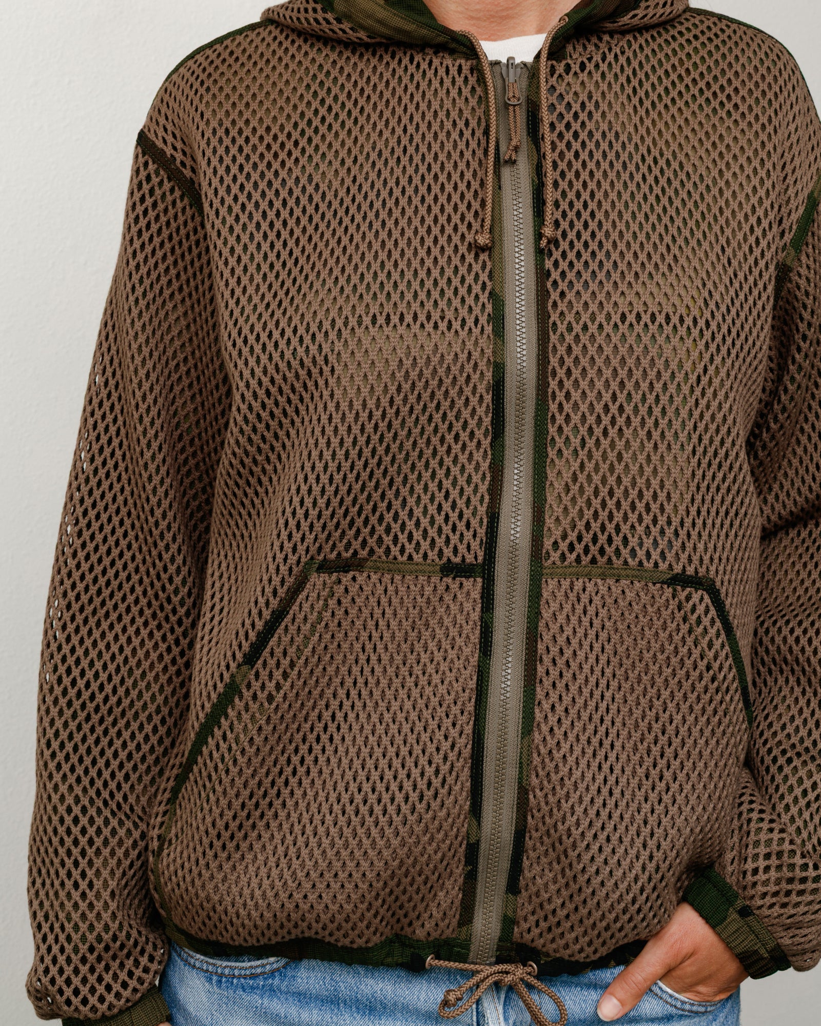 LAYERED MESH HOODED JACKET - Image 5