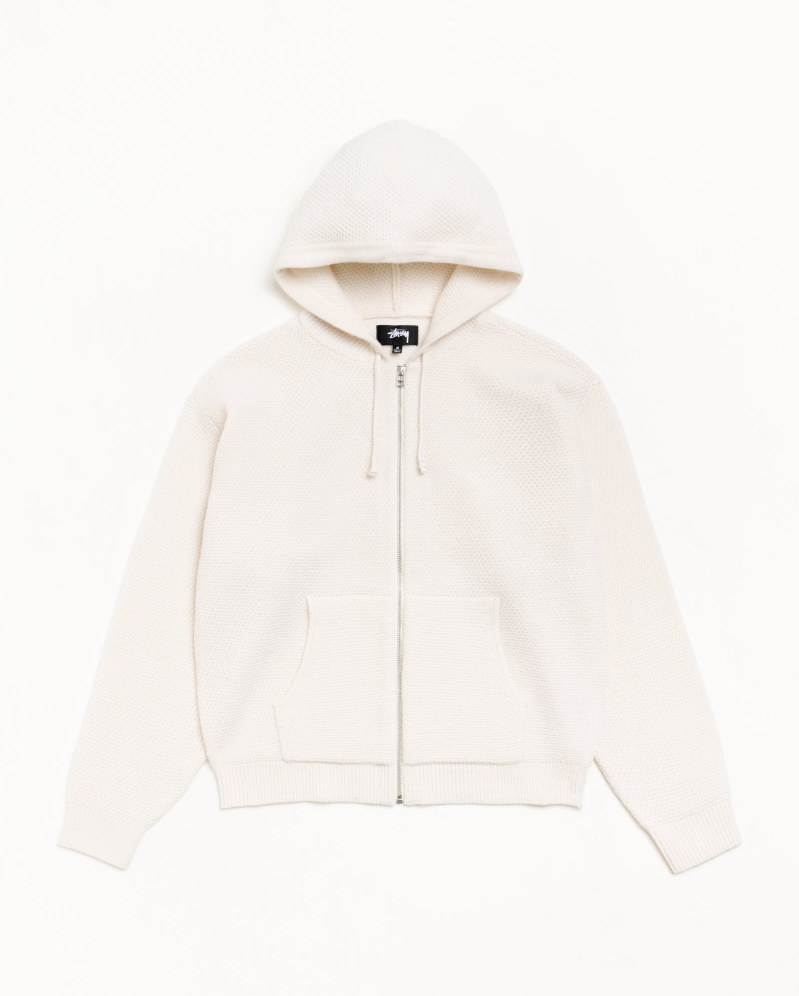 TEXTURED ZIP HOODED SWEATER - Image 6