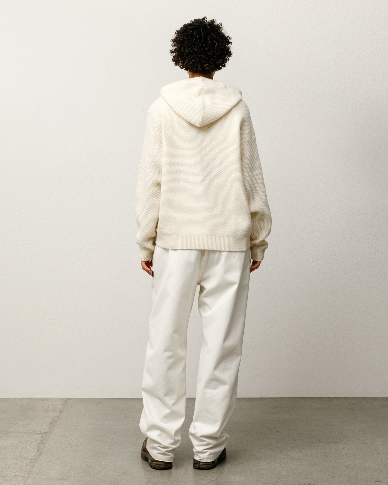 TEXTURED ZIP HOODED SWEATER - Image 3