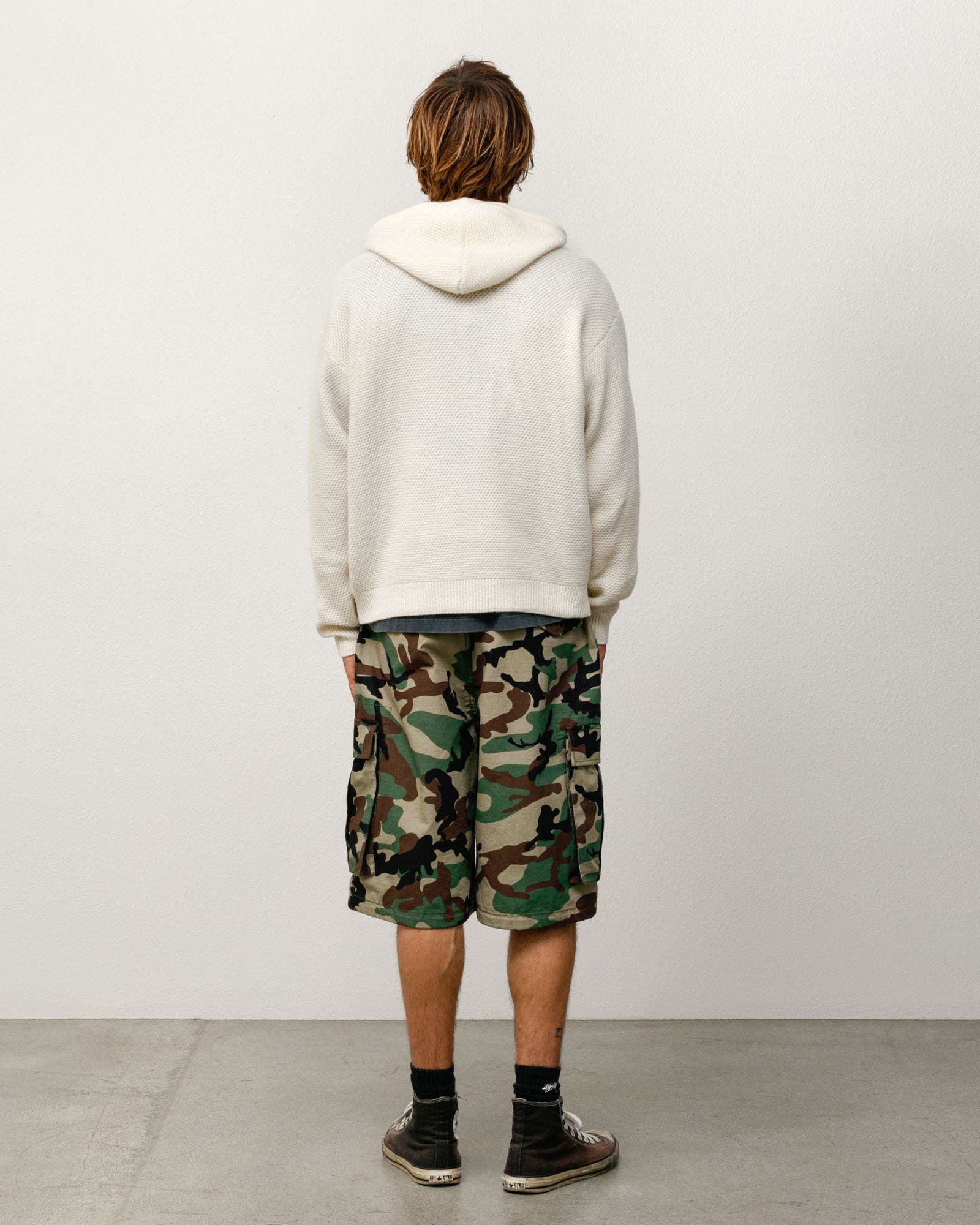 TEXTURED ZIP HOODED SWEATER - Image 5