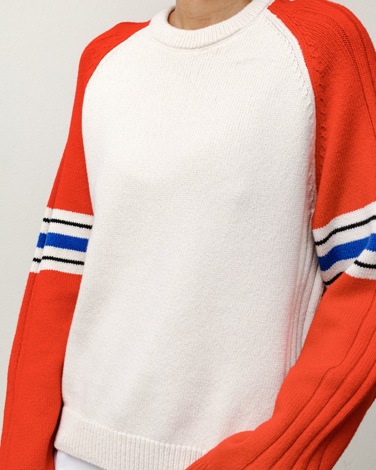 STRIPE RAGLAN CREW - Image 4