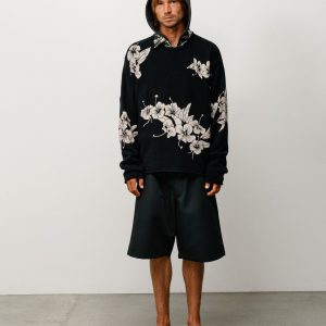 FLORAL ROLL NECK SWEATER