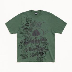 SKULLS TEE PIGMENT DYED